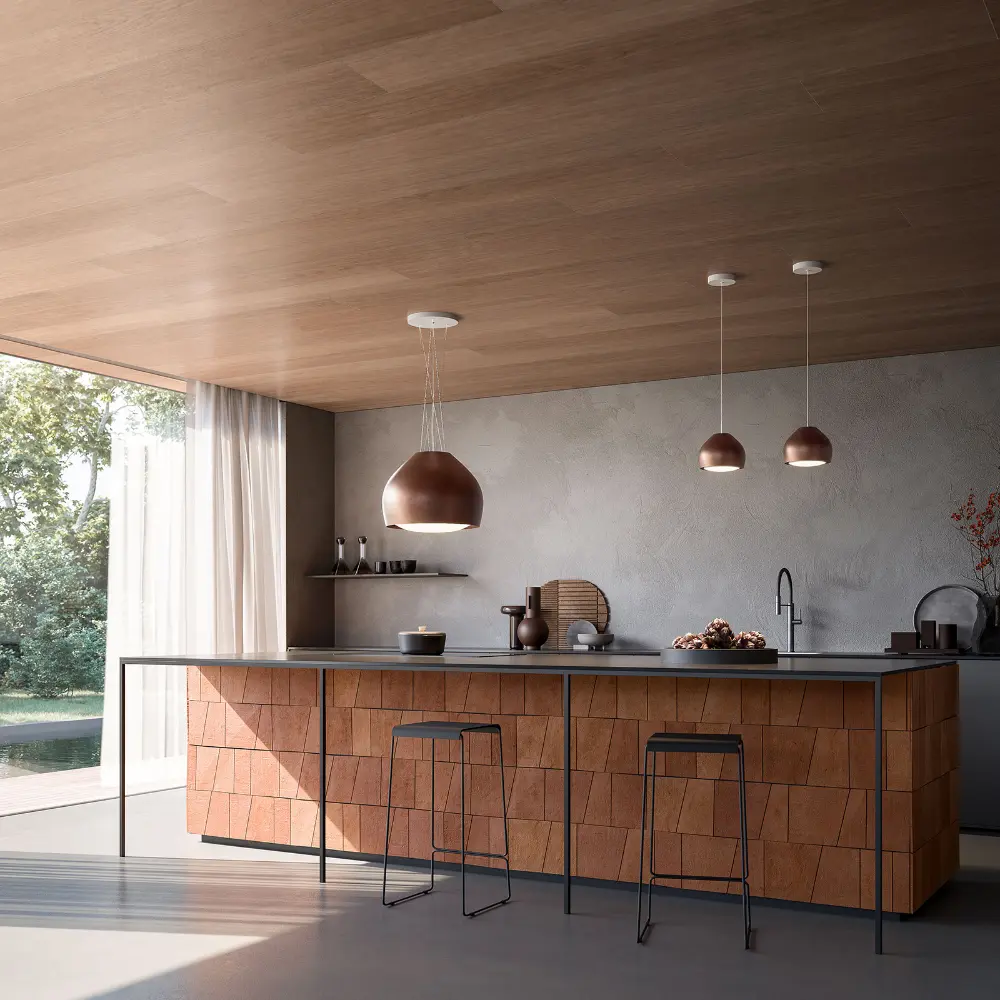 Exaustor Falmec Sophie - Ilha - 54 cm - Cobre desgastado - 600 m3/h - Image 3