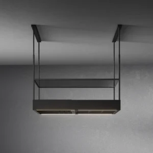 Exaustor Falmec Spazio 130 - Ilha - 180 cm - Preto - 600 m3/h