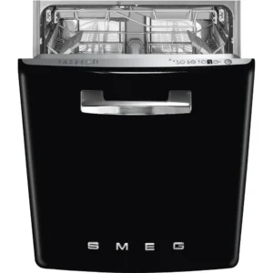 Máquina de Lavar Loiça Smeg STFABBL3 - Anni 50 - Encastre Total - Preta - Classe B