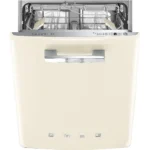 Máquina de Lavar Loiça Smeg STFABCR3 - Anni 50 - Encastre Total - Creme - Classe B