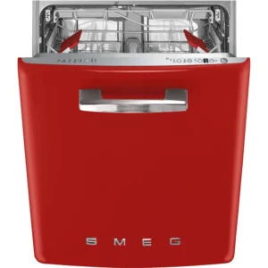 Máquina de Lavar Loiça Smeg STFABRD3 - Anni 50 - Encastre Total - Vermelha - Classe B