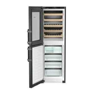 Combinado Garrafeira + Congelador Liebherr - Peak NoFrost - BlackSteel (Aço Preto) - SWNbsd 529i