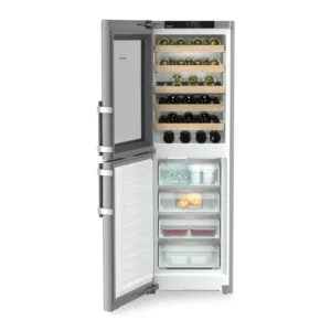 Combinado Garrafeira + Congelador Liebherr - Peak NoFrost - SteelFinish (Inox) - SWNstd 529i
