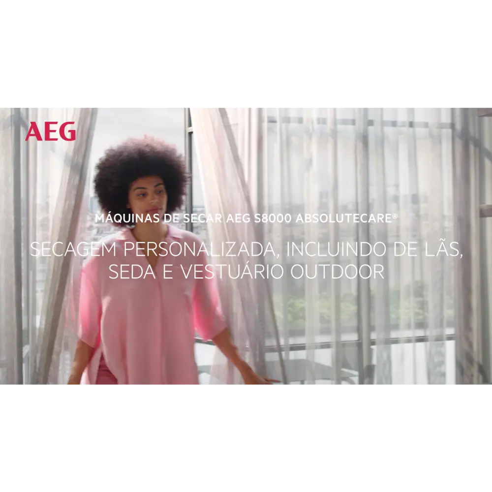 Máquina de Secar Roupa AEG - 8kg - Bomba de Calor - Série 8000 AbsoluteCare - TR818A2PB - Image 9