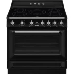 Fogão Indução Smeg TR90IMBL - Victoria, Preto, 90cm, Elétrico(Indu), A