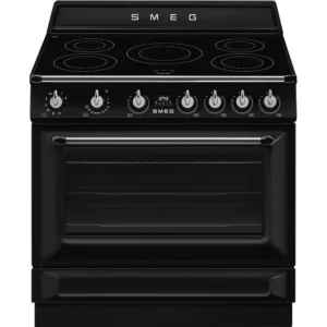 Fogão Indução Smeg TR90IMBL - Victoria, Preto, 90cm, Elétrico(Indu), A