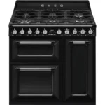 Fogão a Gás Smeg TR93BL - Victoria, Preto, 90cm, A