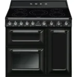 Fogão Indução Smeg TR93IBL2 - Victoria, Preto, 90cm, Elétrico(Indu), A