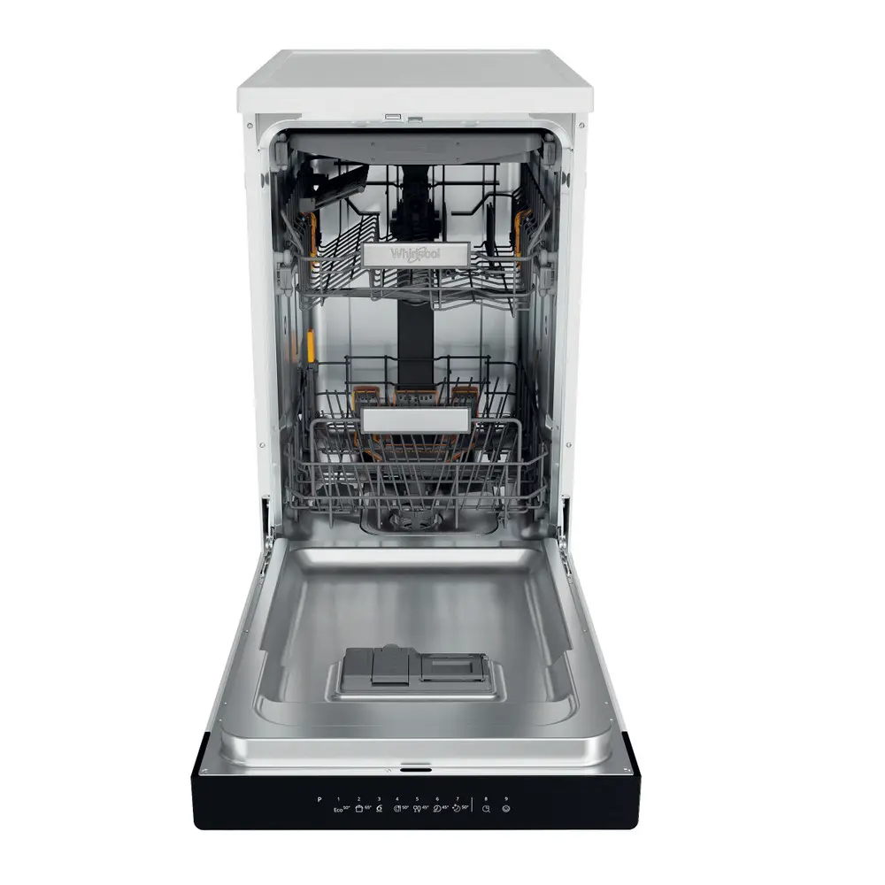 Máquina de Lavar Loiça Whirlpool WH6FB10BS7A0W - Livre Instalação - 45cm - Branco - Classe B - Image 2