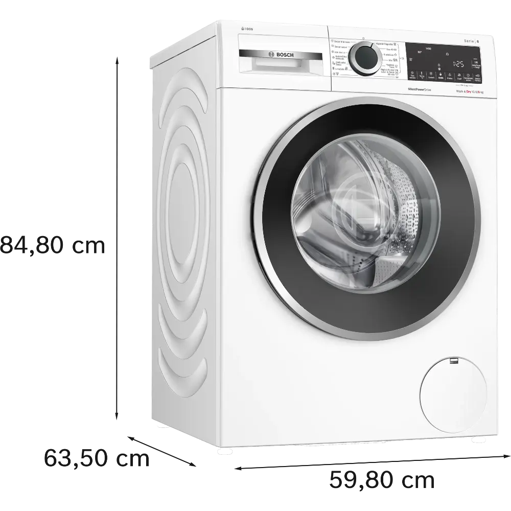 Máquina de Lavar e Secar Roupa Bosch - 10.5|6kg - 1400rpm - Série 6 i-DOS - WNG244A0ES - Image 2
