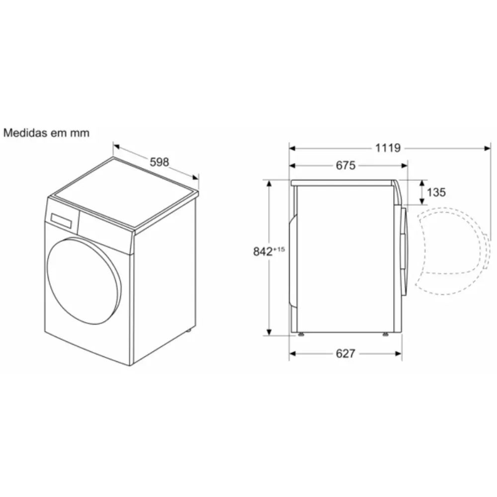Máquina de Secar Roupa Bosch - 9kg - Bomba de Calor - Série 8 Condensador Autolimpante - WRB247D0ES - Image 4