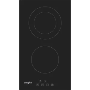 Placa Modular de Vitrocerâmica Whirlpool - 30 cm, Elétrica, Vidro Preto