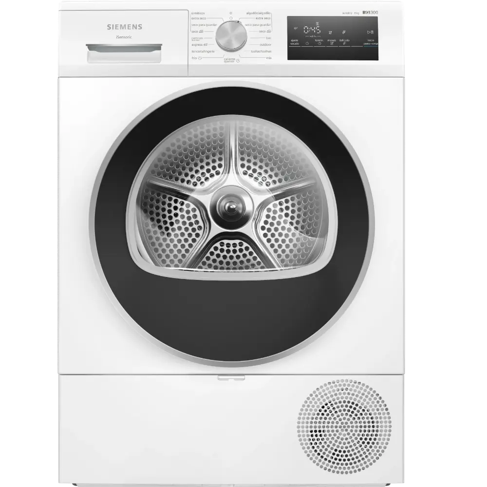Máquina de Secar Roupa Siemens - 8kg - Bomba de Calor - iQ300 easyClean - WT45HV00ES