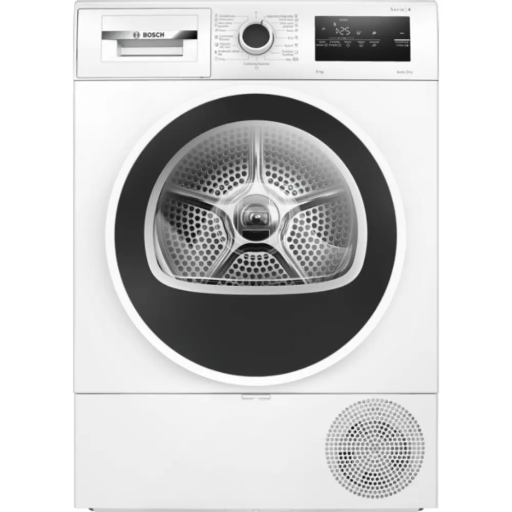 Máquina de Secar Roupa Bosch - 8kg - Bomba de Calor - Série 4 AntiVibration - WTR85V00ES