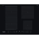 Placa de Indução Whirlpool WF S9365 BF/IXL - 65 cm, Elétrica, Vidro Preto