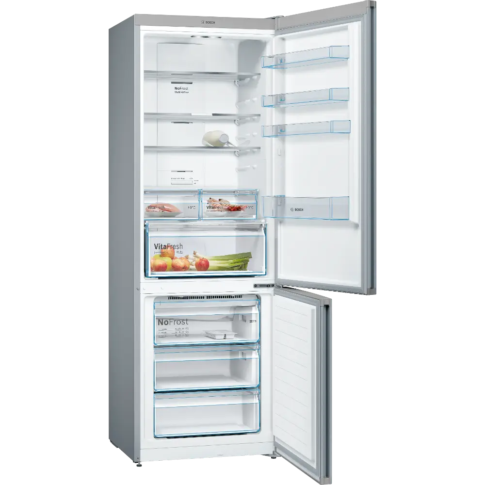Combinado Bosch 203x70cm Aço mate antidedadas KGN49XLEA