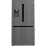 Frigorífico Americano Bosch - Aço preto escovado antidedadas - Total No Frost - KFI96AXEA