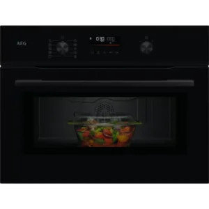 Fornos Compacto AEG - 44L - Micro-ondas 1000 W - Grill 1900 W - Aqua Clean - NKM5N401B