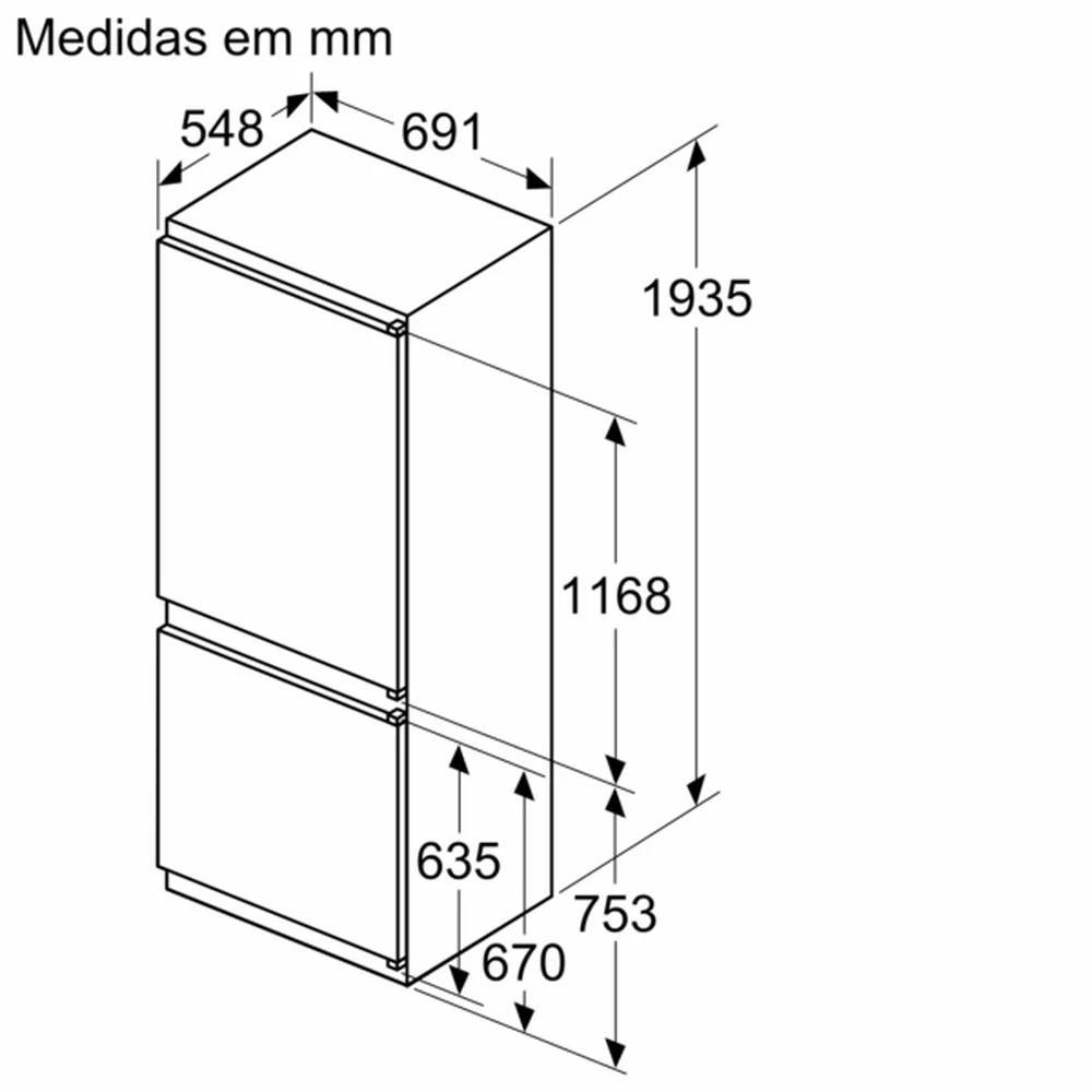 Frigorífico Combinado Bosch - 193.5 x 69.1 cm - Porta com dobradiça deslizante - KBN96VSE0 - Image 6
