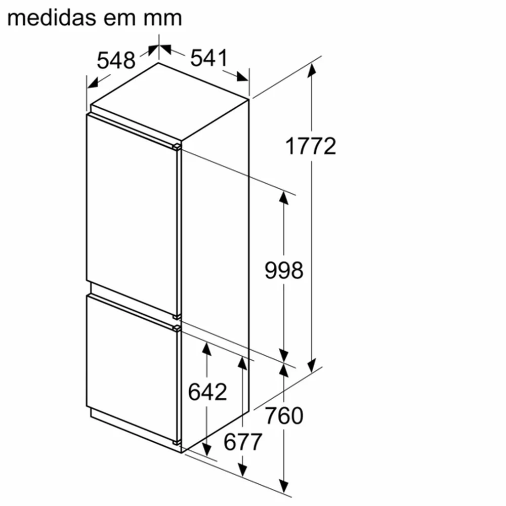 Frigorífico Combinado Bosch - NoFrost - Porta com dobradiça deslizante - KIN86NSE0 - Image 8