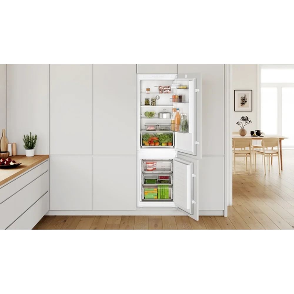 Frigorífico Combinado Bosch - NoFrost - Porta com dobradiça deslizante - KIN86NSE0 - Image 2