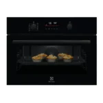 Forno Compacto Electrolux - SurroundCook SteamBake 45L - AquaClean Vidro Preto - EVD6H46GZ