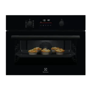 Forno Compacto Electrolux - SurroundCook SteamBake 45L - AquaClean Vidro Preto - EVD6H46GZ