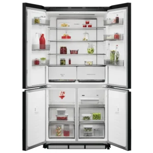Frigorífico Americano AEG - Série 8000 MultiChill No Frost 544 L - Vidro Preto Brilhante - ORM9M521EG
