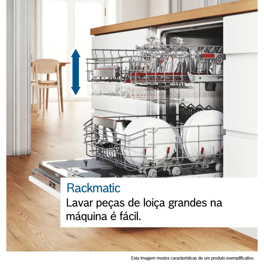 Máquina de Lavar Loiça Bosch - 14 Conjuntos - 60 cm Branco - SMS4HMW08E - Image 3